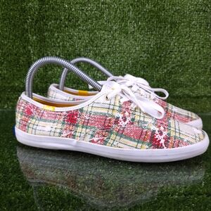 Keds Plaid Canvas Sneakers Womens Size 7.5